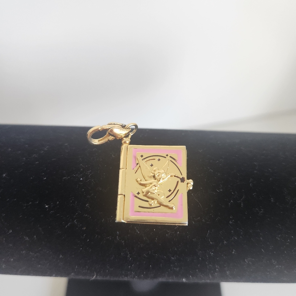 Disney Gold and Pink Book Charm